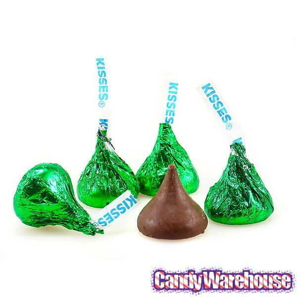Hershey's Kisses Dark Green Foiled Milk Chocolate Candy: 400-Piece Bag 7 Hershey's Kisses Dark Green Foiled Milk Chocolate Candy: 400-Piece Bag - Image 7