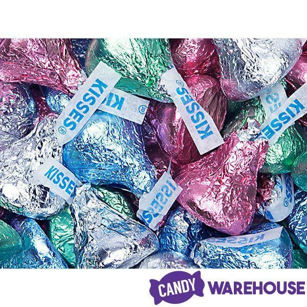 Hershey's Kisses Pastel Foiled Milk Chocolate Candy: 100-Piece Bag 5 Hershey's Kisses Pastel Foiled Milk Chocolate Candy: 100-Piece Bag - Image 5