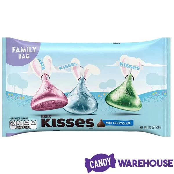 Hershey's Kisses Pastel Foiled Milk Chocolate Candy: 100-Piece Bag 6 Hershey's Kisses Pastel Foiled Milk Chocolate Candy: 100-Piece Bag - Image 6