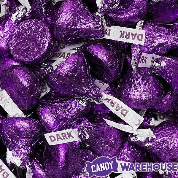 Hershey's Kisses Purple Foiled Dark Chocolate Candy: 1LB Bag 8 Hershey's Kisses Purple Foiled Dark Chocolate Candy: 1LB Bag - Image 8