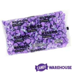 Hershey's Kisses Purple Foiled Milk Chocolate Candy: 400-Piece Bag -CANDY WAREHOUSE Sales hershey s kisses purple foiled milk chocolate candy 400 piece bag candy warehouse 4