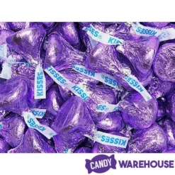 Hershey's Kisses Purple Foiled Milk Chocolate Candy: 400-Piece Bag -CANDY WAREHOUSE Sales hershey s kisses purple foiled milk chocolate candy 400 piece bag candy warehouse 5