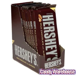 Hershey's Milk Chocolate With Almonds 4.25-Ounce Jumbo Candy Bars: 12-Piece Box -CANDY WAREHOUSE Sales hershey s milk chocolate with almonds 4 25 ounce jumbo candy bars 12 piece box candy warehouse 3