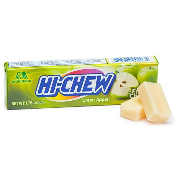 Hi-Chew Fruit Chews 10-Piece Candy Packs - Green Apple: 15-Piece Box 1 Hi-Chew Fruit Chews 10-Piece Candy Packs - Green Apple: 15-Piece Box