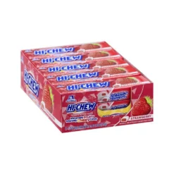 Hi-Chew Fruit Chews 10-Piece Candy Packs - Strawberry: 15-Piece Box -CANDY WAREHOUSE Sales hi chew fruit chews 10 piece candy packs strawberry 15 piece box candy warehouse 3