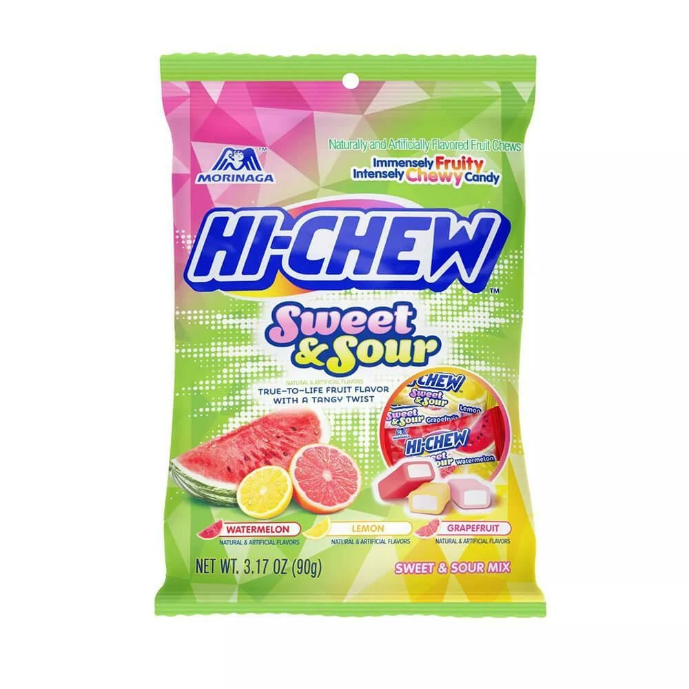 Hi-Chew Fruit Chews Candy Packs - Sweet And Sour Mix: 20-Piece Bag 1 Hi-Chew Fruit Chews Candy Packs - Sweet And Sour Mix: 20-Piece Bag