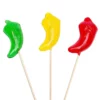 Hot Pepper Hard Candy Lollipops: 12-Piece Bag