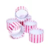 Hot Pink Plastic Cylinder Favor Boxes - 3-Ounce: 6-Piece Set