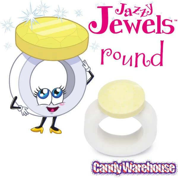 Jazzy Jewels Candy Rings: 30-Piece Jar 2 Jazzy Jewels Candy Rings: 30-Piece Jar - Image 2