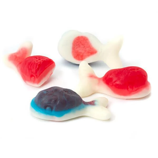 Jelly Filled Gummy Whales Candy: 1KG Bag 1 Jelly Filled Gummy Whales Candy: 1KG Bag