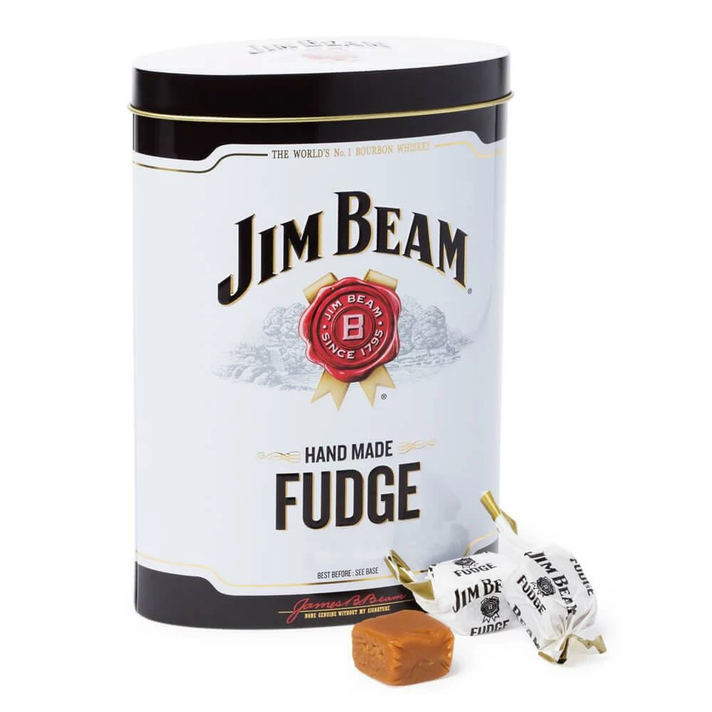 Jim Beam Hand Made Fudge: 8.8-Ounce Tin 1 Jim Beam Hand Made Fudge: 8.8-Ounce Tin