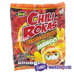 Jovy Chili Rokas Revolcadas Hard Candy - Mango: 65-Piece Bag -CANDY WAREHOUSE Sales jovy chili rokas revolcadas hard candy mango 65 piece bag candy warehouse 4