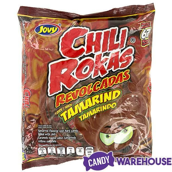 Jovy Chili Rokas Revolcadas Hard Candy - Tamarindo: 65-Piece Bag 2 Jovy Chili Rokas Revolcadas Hard Candy - Tamarindo: 65-Piece Bag - Image 2