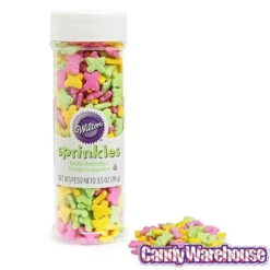 Wilton Jumbo Butterfly Sprinkles: 3.5-Ounce Bottle -CANDY WAREHOUSE Sales jumbo butterfly sprinkles 3 5 ounce bottle candy warehouse 3