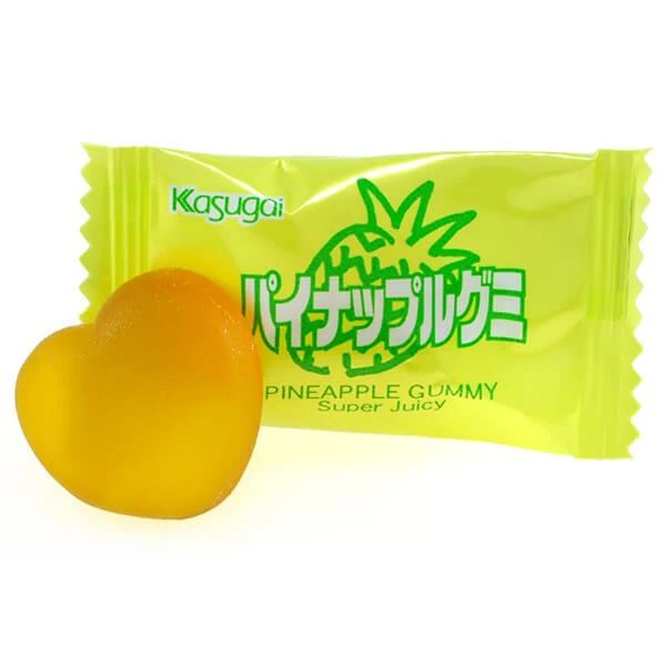 Kasugai Pineapple Gummy Candy: 24-Piece Bag 1 Kasugai Pineapple Gummy Candy: 24-Piece Bag