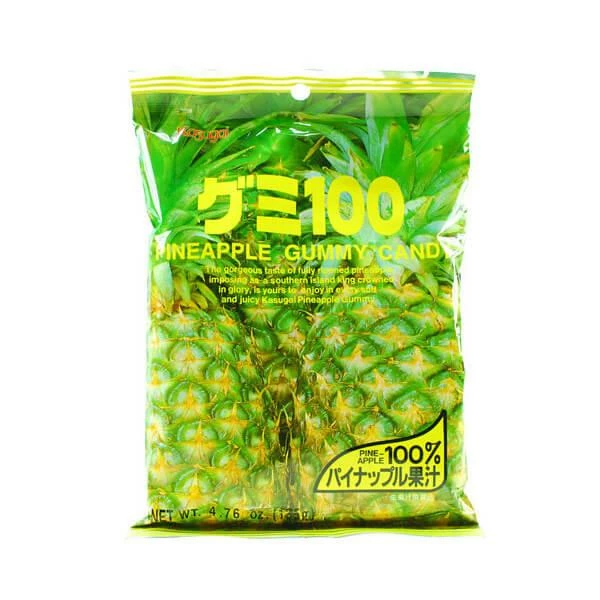 Kasugai Pineapple Gummy Candy: 24-Piece Bag 2 Kasugai Pineapple Gummy Candy: 24-Piece Bag - Image 2