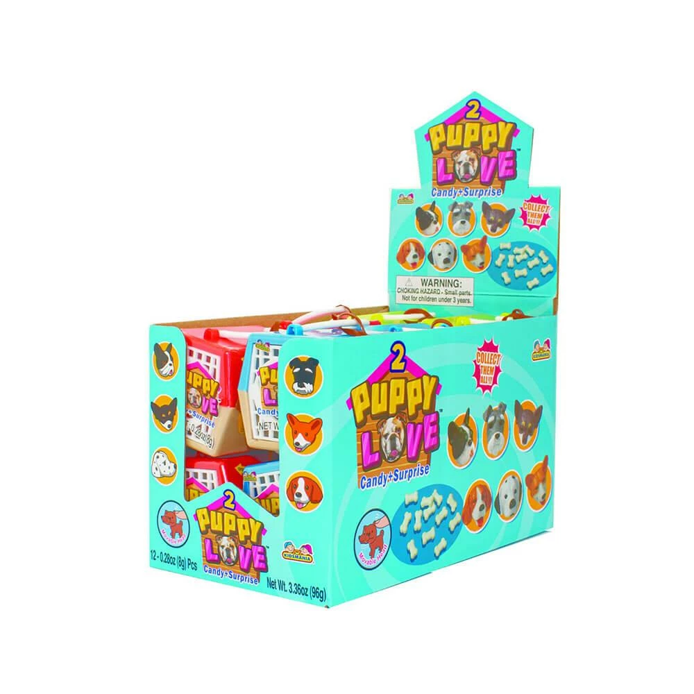 Kidsmania Puppy Love Candy And Surprise: 12-Piece Box 1 Kidsmania Puppy Love Candy And Surprise: 12-Piece Box