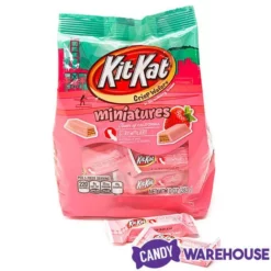 Kit Kat Miniatures Candy - Strawberry: 10-Ounce Bag 7 Kit Kat Miniatures Candy - Strawberry: 10-Ounce Bag -CANDY WAREHOUSE Sales kit kat miniatures candy strawberry 10 ounce bag candy warehouse 4