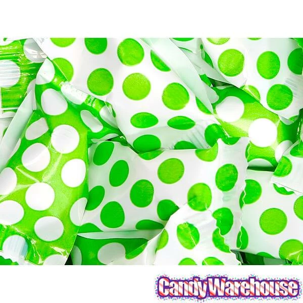 Kiwi Green Polka Dots Wrapped Butter Mint Creams: 300-Piece Case 2 Kiwi Green Polka Dots Wrapped Butter Mint Creams: 300-Piece Case - Image 2