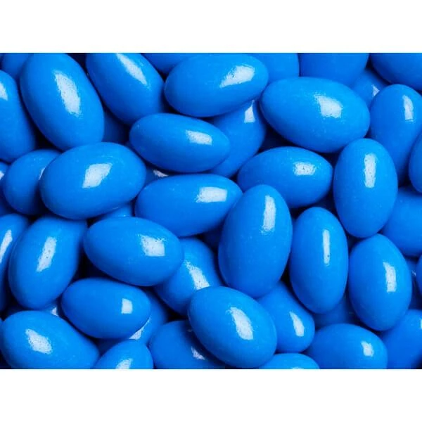Koppers Chocolate Jordan Almonds - Azure Blue: 5LB Bag 1 Koppers Chocolate Jordan Almonds - Azure Blue: 5LB Bag