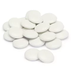 Koppers White Mint Dark Chocolate Discs: 5LB Bag