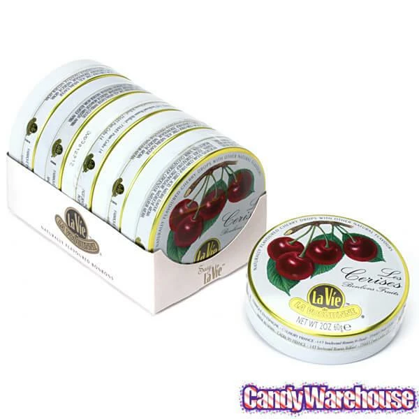 La Vie Candy Drops Tins - Cherry: 5-Piece Pack 2 La Vie Candy Drops Tins - Cherry: 5-Piece Pack - Image 2