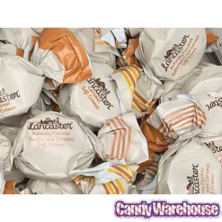 Lancaster Soft Cremes - Caramel, Vanilla, And Butterscotch - Caramel Candy: 2.5LB Gift Tin -CANDY WAREHOUSE Sales lancaster soft cremes caramel vanilla and butterscotch caramel candy 2 5lb gift tin candy warehouse 6