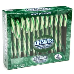 LifeSavers Candy Canes - Wint-O-Green: 12-Piece Box