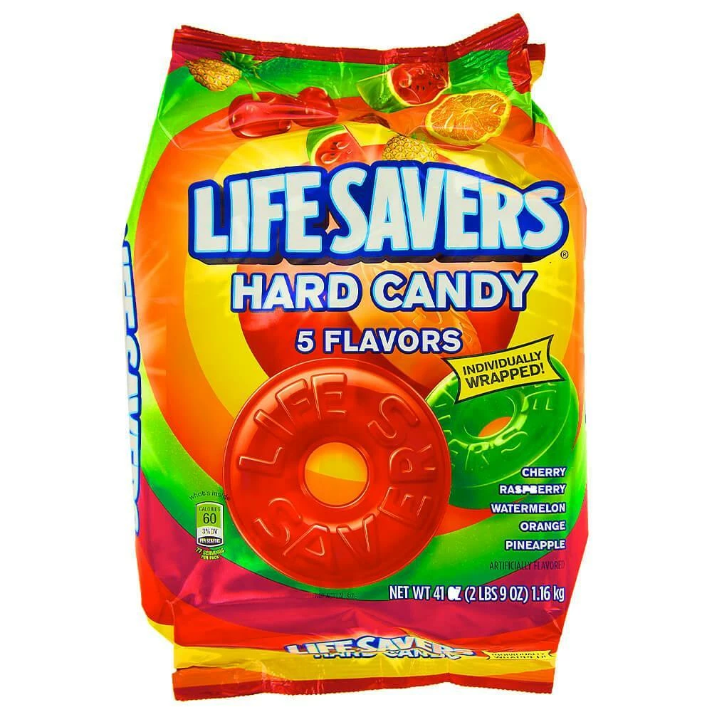 LifeSavers Hard Candy Singles - 5 Flavors: 50-Ounce Bag 1 LifeSavers Hard Candy Singles - 5 Flavors: 50-Ounce Bag