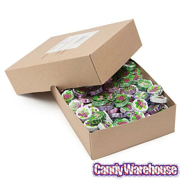 Madelaine Foiled Milk Chocolate Flower Wafers - Violets: 5LB Bag 2 Madelaine Foiled Milk Chocolate Flower Wafers - Violets: 5LB Bag - Image 2