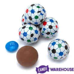 Madelaine Foiled Milk Chocolate Soccer Balls: 5LB Bag -CANDY WAREHOUSE Sales madelaine foiled milk chocolate soccer balls 5lb bag candy warehouse 5