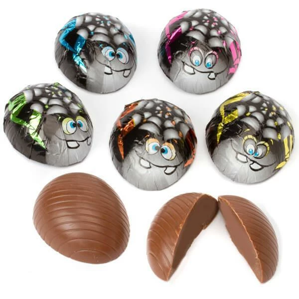 Madelaine Foiled Milk Chocolate Spooky Spiders: 60-Piece Display 1 Madelaine Foiled Milk Chocolate Spooky Spiders: 60-Piece Display