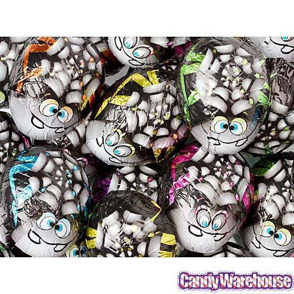 Madelaine Foiled Milk Chocolate Spooky Spiders: 60-Piece Display 2 Madelaine Foiled Milk Chocolate Spooky Spiders: 60-Piece Display - Image 2