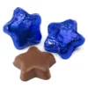 Madelaine Foiled Milk Chocolate Stars - Blue: 5LB Bag