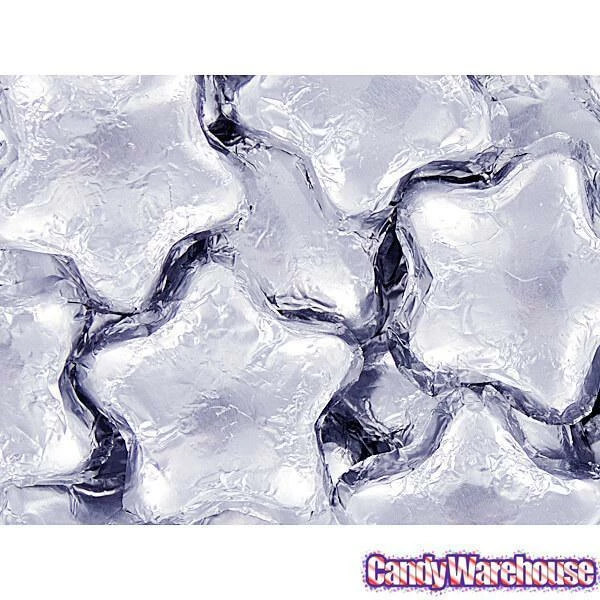 Madelaine Foiled Milk Chocolate Stars - Silver: 5LB Bag 5 Madelaine Foiled Milk Chocolate Stars - Silver: 5LB Bag - Image 5