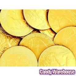 Madelaine Gold Foiled Buffalo Giant Milk Chocolate Coins: 60-Piece Box -CANDY WAREHOUSE Sales madelaine gold foiled buffalo giant milk chocolate coins 60 piece box candy warehouse 4