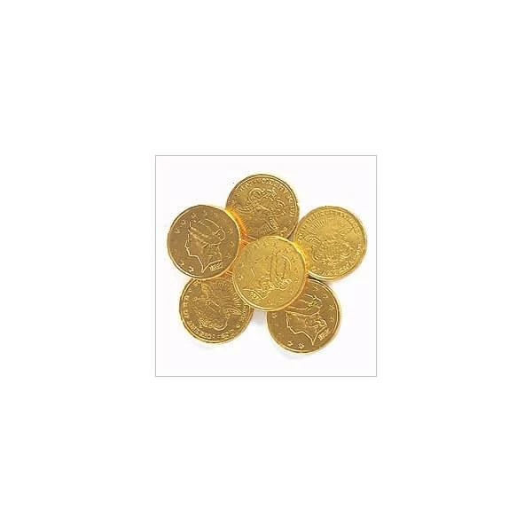 Madelaine Gold Foiled Milk Chocolate Coins - Large: 5LB Bag 4 Madelaine Gold Foiled Milk Chocolate Coins - Large: 5LB Bag - Image 4