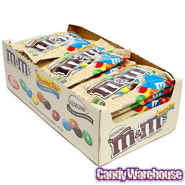 M&M's Candy King Size Packs - Almond: 18-Piece Box 4 M&M's Candy King Size Packs - Almond: 18-Piece Box - Image 4