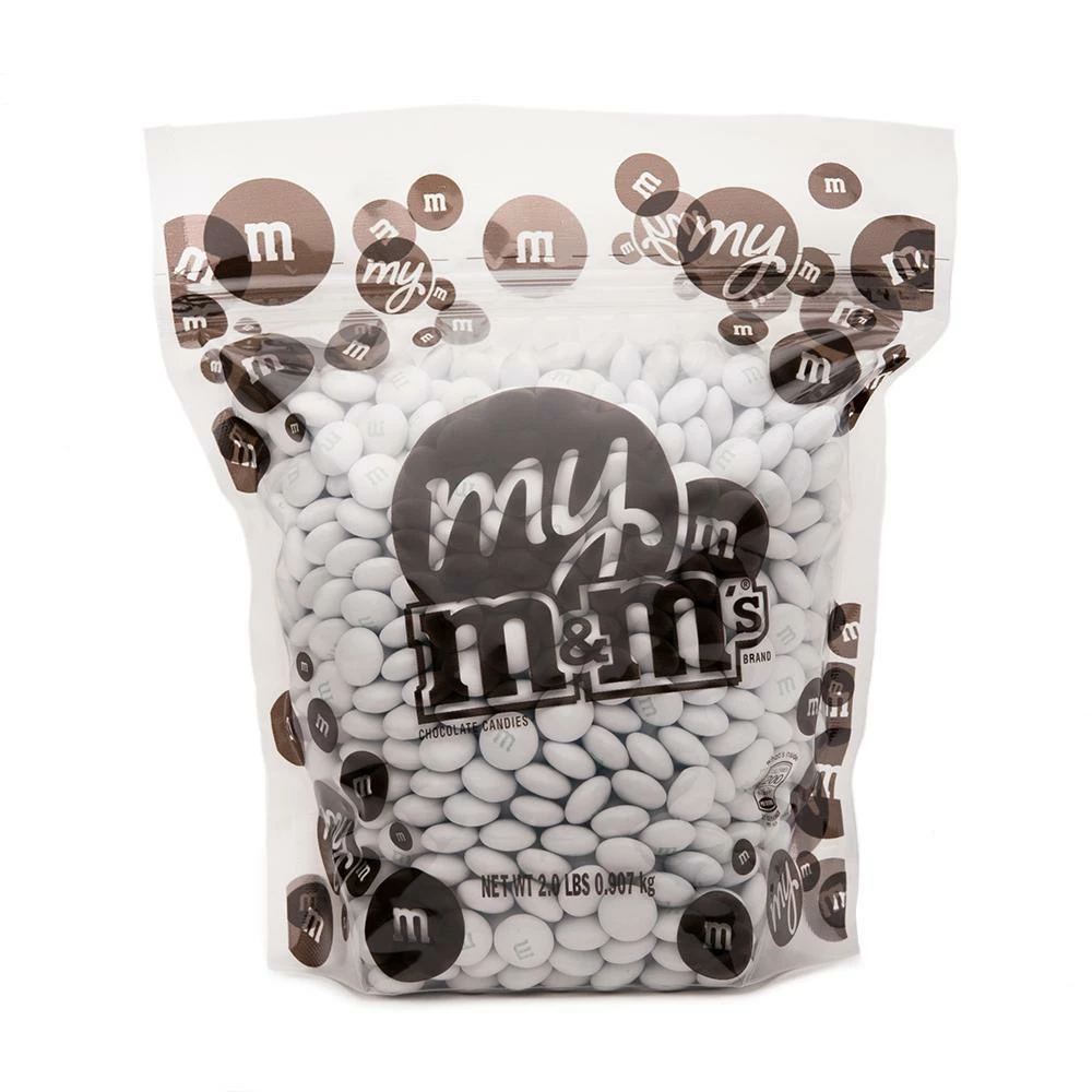 M&M's Milk Chocolate Candy - White: 2LB Bag 1 M&M's Milk Chocolate Candy - White: 2LB Bag