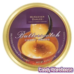 McKeever & Danlee Bon Bons Candy Tins - Butterscotch: 6-Piece Box -CANDY WAREHOUSE Sales mckeever and danlee bon bons candy tins butterscotch 6 piece box candy warehouse 4