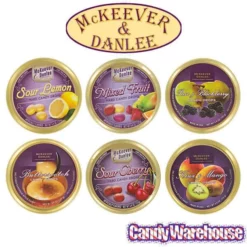 McKeever & Danlee Bon Bons Candy Tins - Pear & Blackberry: 6-Piece Box -CANDY WAREHOUSE Sales mckeever and danlee bon bons candy tins pear and blackberry 6 piece box candy warehouse 2