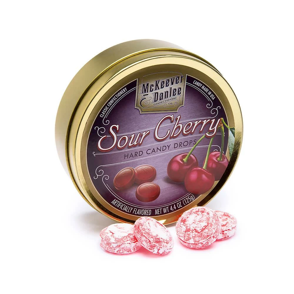 McKeever & Danlee Bon Bons Candy Tins - Sour Cherry: 6-Piece Box 1 McKeever & Danlee Bon Bons Candy Tins - Sour Cherry: 6-Piece Box