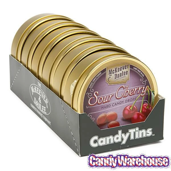 McKeever & Danlee Bon Bons Candy Tins - Sour Cherry: 6-Piece Box 3 McKeever & Danlee Bon Bons Candy Tins - Sour Cherry: 6-Piece Box - Image 3