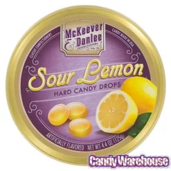 McKeever & Danlee Bon Bons Candy Tins - Sour Lemon: 6-Piece Box -CANDY WAREHOUSE Sales mckeever and danlee bon bons candy tins sour lemon 6 piece box candy warehouse 4