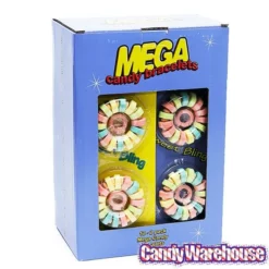 Mega Candy Bracelets 2-Packs: 12-Piece Box 7 Mega Candy Bracelets 2-Packs: 12-Piece Box -CANDY WAREHOUSE Sales mega candy bracelets 2 packs 12 piece box candy warehouse 3