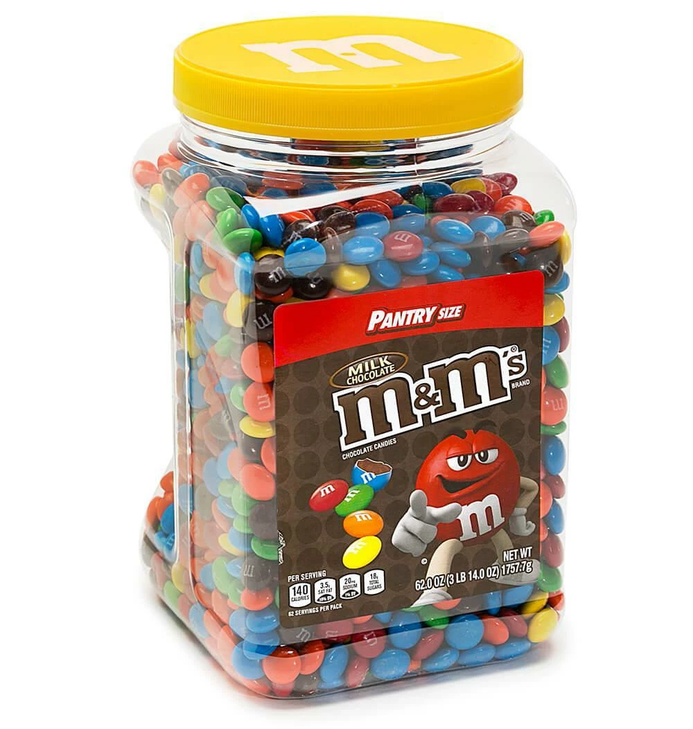 Milk Chocolate M&M's Candy: 56-Ounce Jar 1 Milk Chocolate M&M's Candy: 56-Ounce Jar