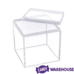 Mini Acrylic Favor Boxes - 5-Ounce Cube With Lid: 12-Piece Set 12 Mini Acrylic Favor Boxes - 5-Ounce Cube With Lid: 12-Piece Set -CANDY WAREHOUSE Sales mini acrylic favor boxes 5 ounce cube with lid 12 piece set candy warehouse 6