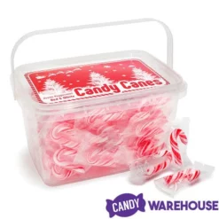 Mini Candy Canes - Red And White: 100-Piece Tub 11 Mini Candy Canes - Red And White: 100-Piece Tub -CANDY WAREHOUSE Sales mini candy canes red and white 100 piece tub candy warehouse 5