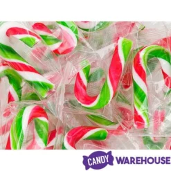 Mini Candy Canes - Red, Green, And White: 45-Piece Jar -CANDY WAREHOUSE Sales mini candy canes red green and white 45 piece jar candy warehouse 3