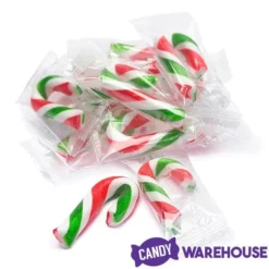 Mini Candy Canes - Red, Green, And White: 45-Piece Jar -CANDY WAREHOUSE Sales mini candy canes red green and white 45 piece jar candy warehouse 8